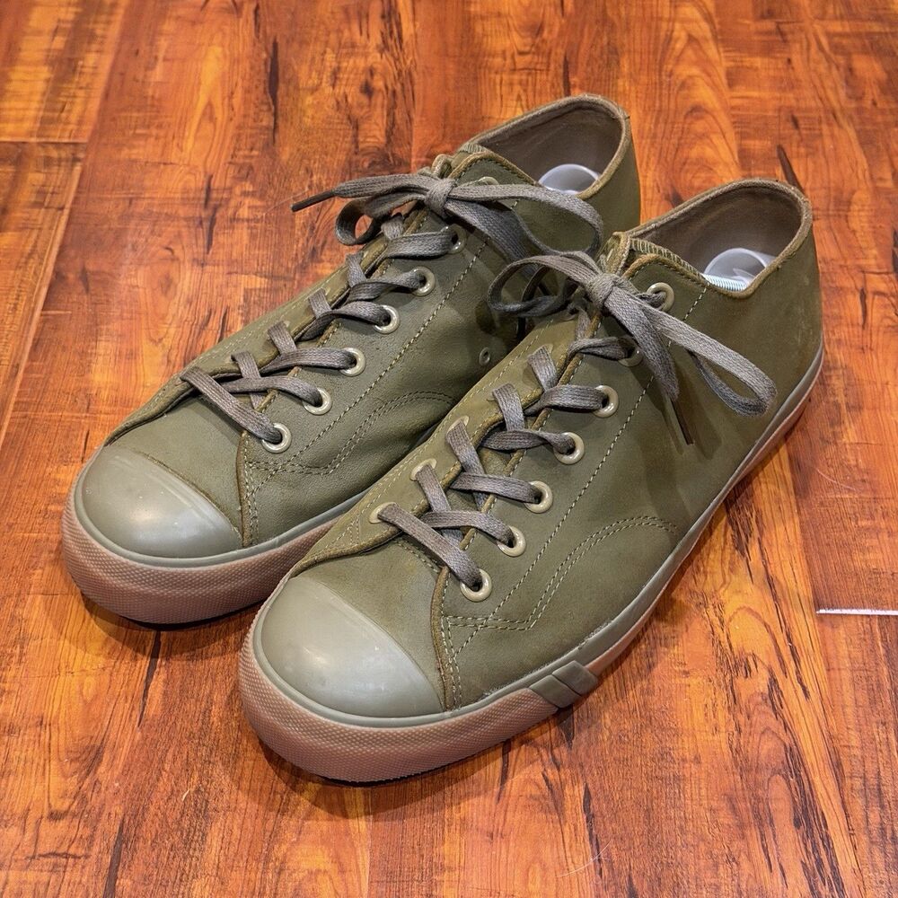 PRO-Keds Limited Edition Olive Green Leather Low Top Sneakers - Men’s Size 12 M